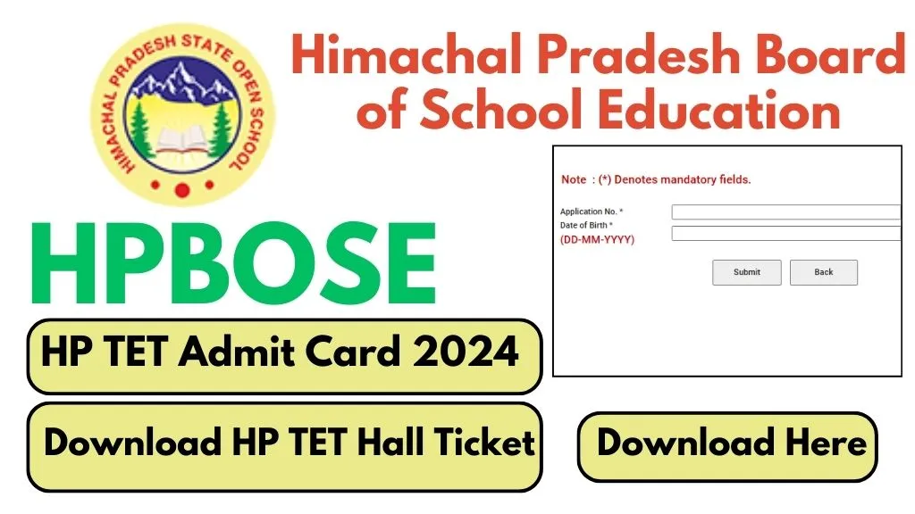 HP TET Admit Card 2024