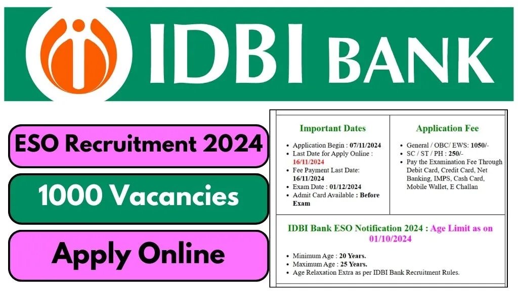 IDBI Bank ESO Recruitment 2024