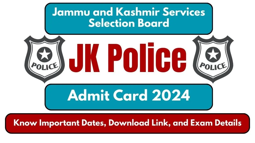 JK Police Constable Admit Card 2024