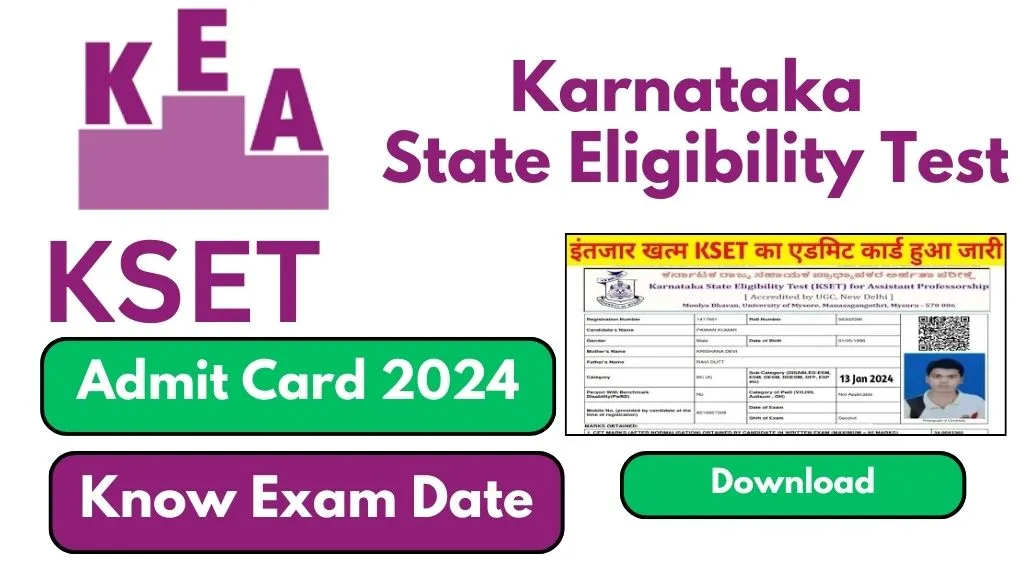 KSET Admit Card 2024