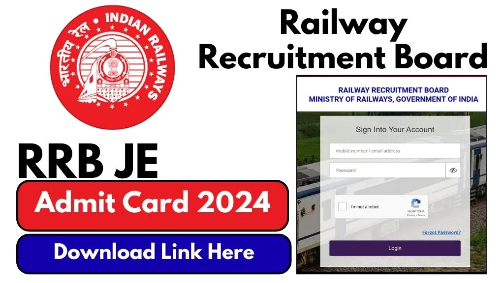 RRB JE Admit Card 2024